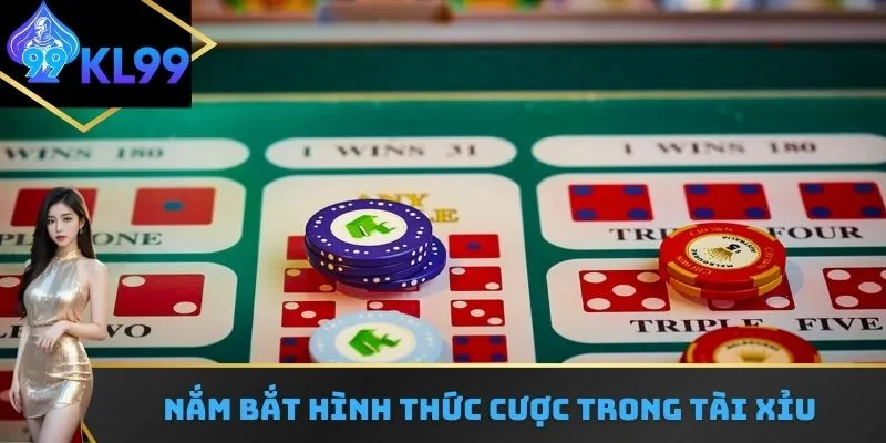 Hình thức đặt cược trong Tài Xỉu online rút tiền